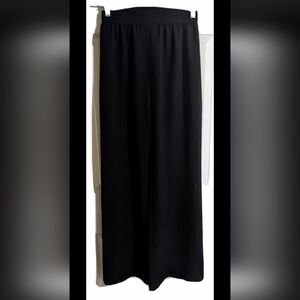 Vintage Thierry Mugler Black Pants 38 Made in France US 2/4 High Waist Wide Leg